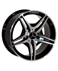 Replica Mercedes D5009 MB (Black Cap) R17 W8.0 PCD5x112 ET35 DIA66.6   